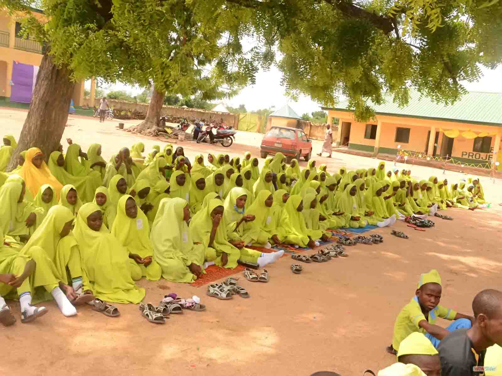 Female Students at Prayer Ground